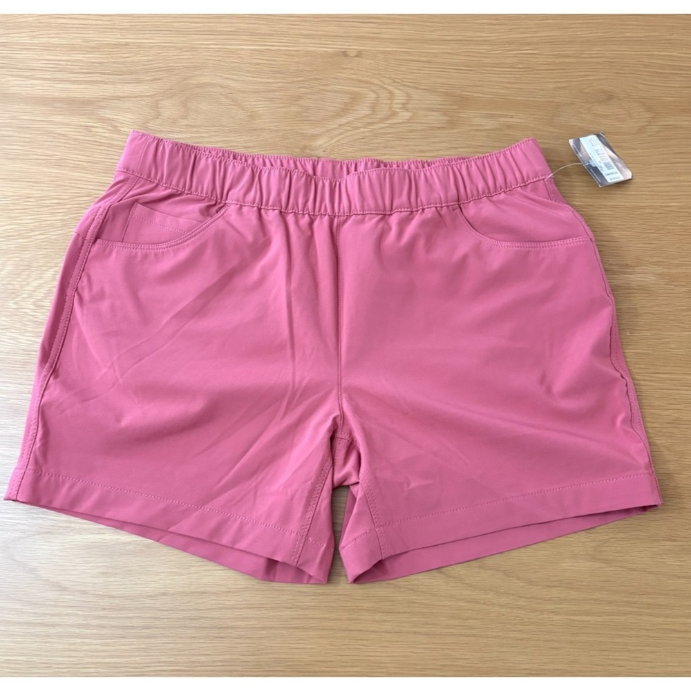 Eddie Bauer Womens Climatrail Shorts 32W Light Red Polyester NWT Hiking